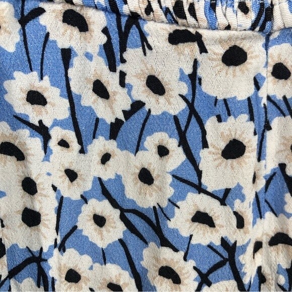 Anthropologie Hutch Jumpsuit Ditsy Daisy Floral Blue White Small - Picture 9 of 11